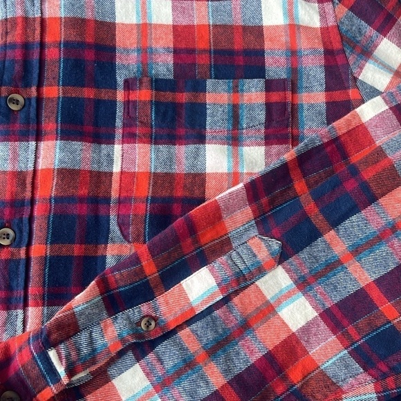 Men's J.Crew Slim Plaid Flannel Shirt Size XXL NEW! - Picture 4 of 5